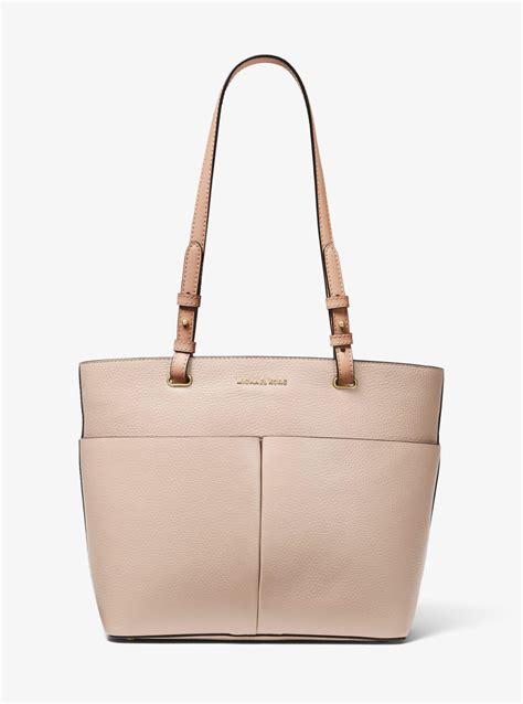 michael michael kors bedford large top-zip pocket tote soft pink|Bedford Legacy Large Pebbled Leather Tote Bag .